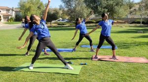 Fitness workout demonstration by Deepa Anand and team for women's day celebration